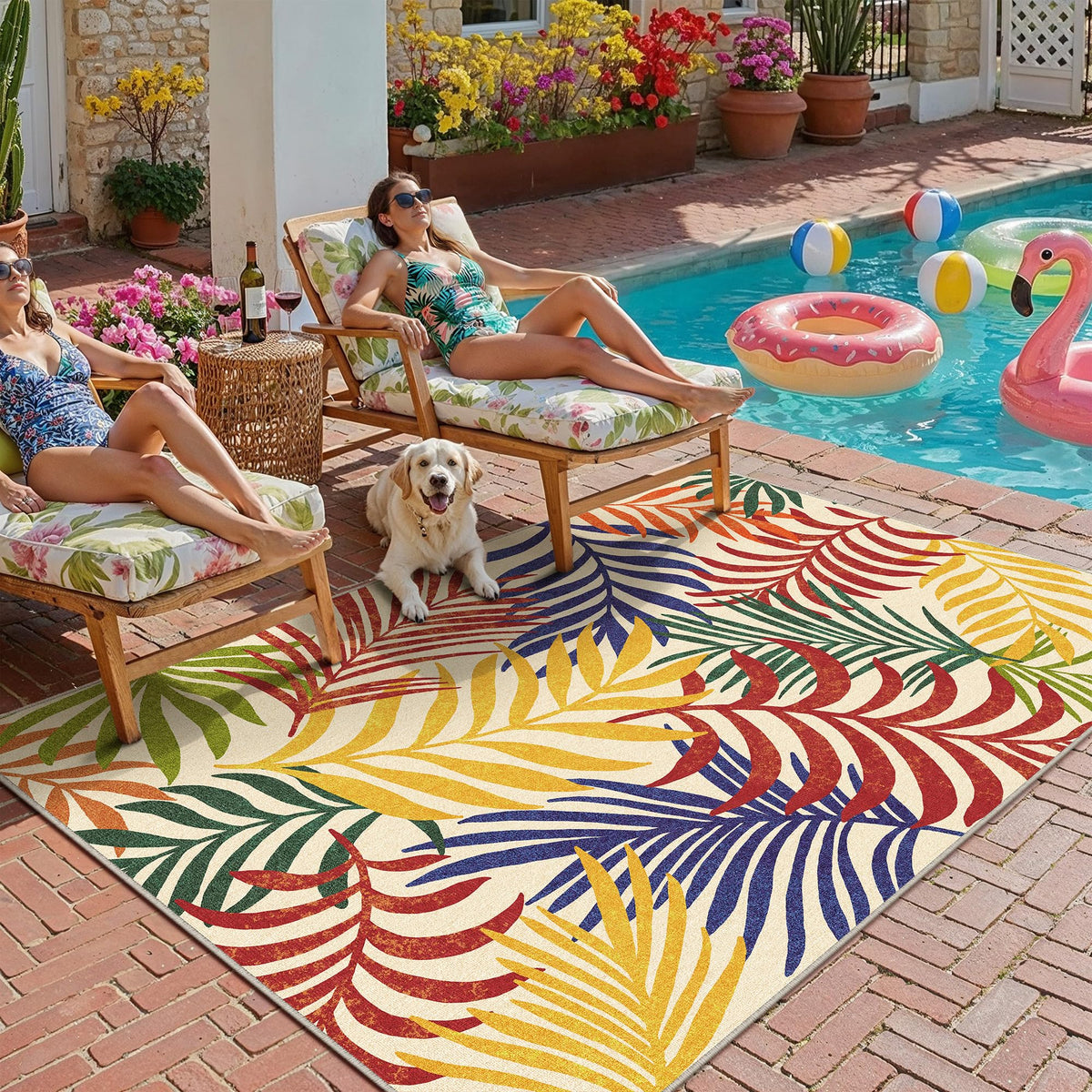 WondRg soft chenille material delivers a cozy outdoor-to-indoor feel.
