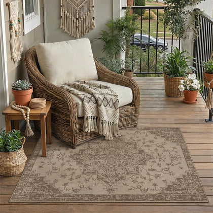 WondRg Easy Jute Rug for outdoor 3x5, durable, no shedding.