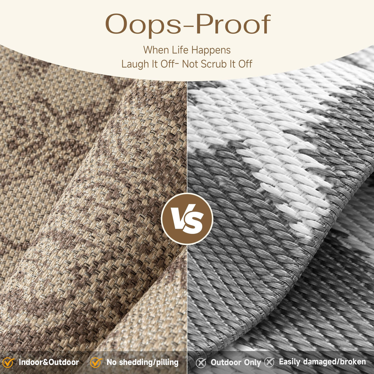 WondRg Low-profile indoor-outdoor rug fits under doors with minimal bulk.