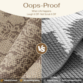 WondRg Low-profile indoor-outdoor rug fits under doors with minimal bulk.