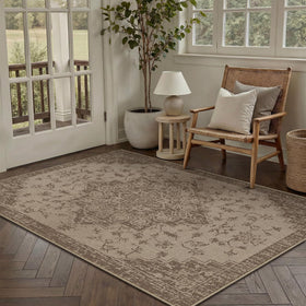 WondRg Non-slip backing keeps the rug secure on dry floors.