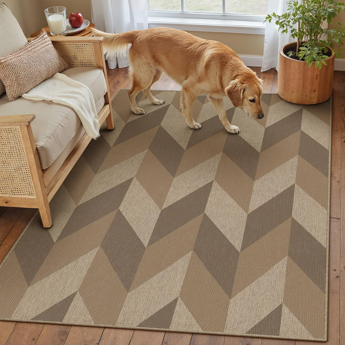 WondRg non-slip rug with TPE backing stays in place