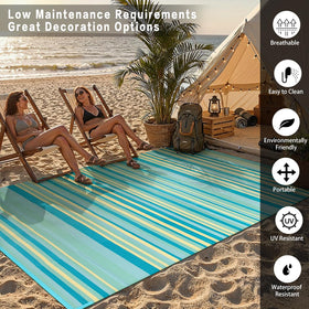 WondRg waterproof and UV-resistant outdoor rug suitable for sun and rain