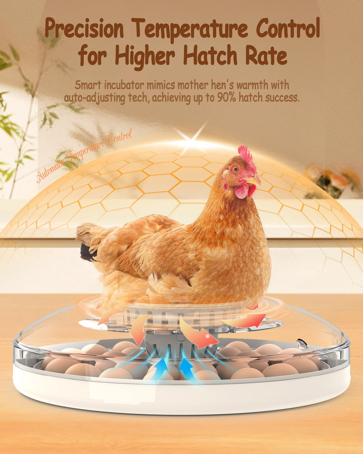 WONEGG incubator automatic-turning demonstrates consistent egg rotation for even warming