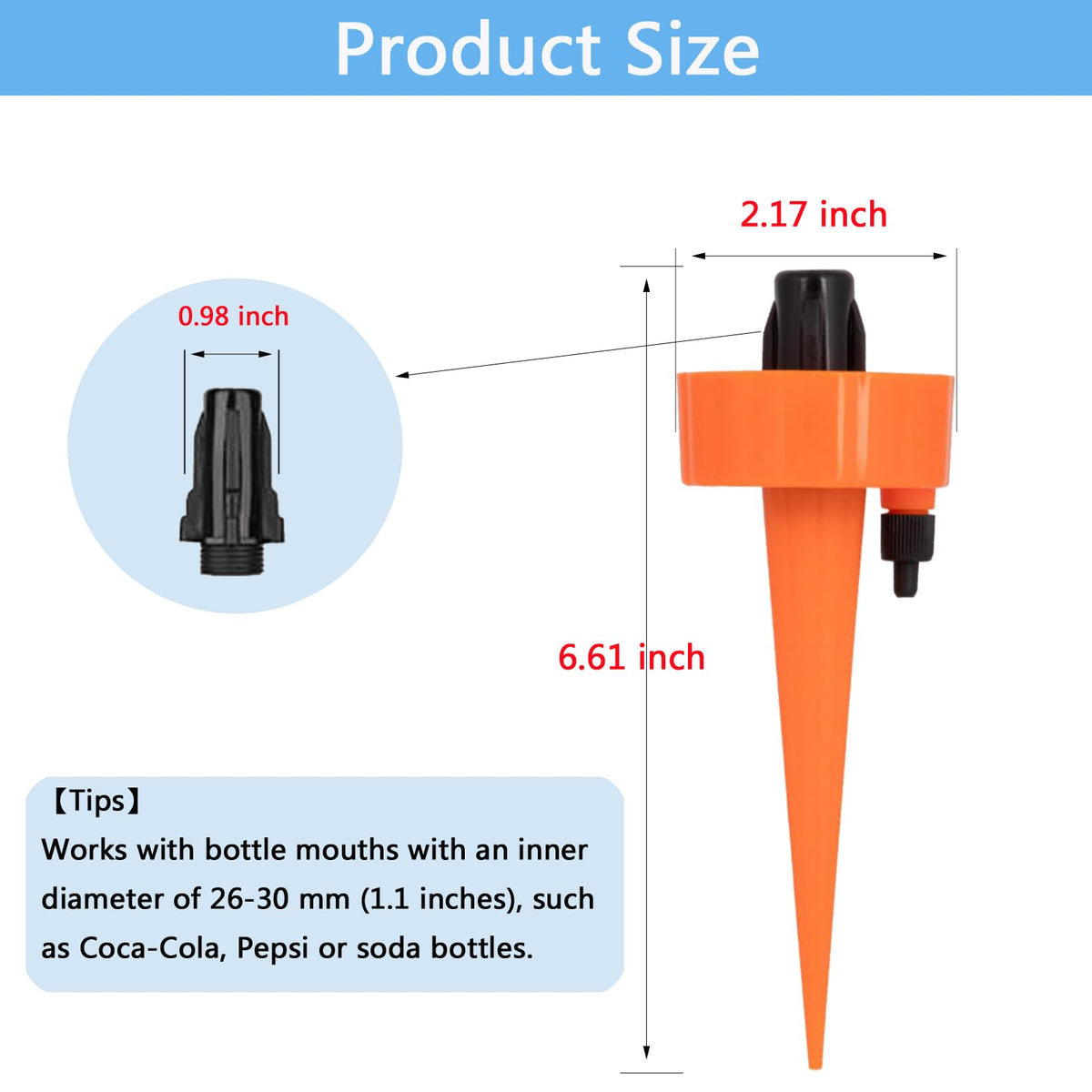 Wonglea bottle mouth compatibility 26-30 mm ensures easy refills