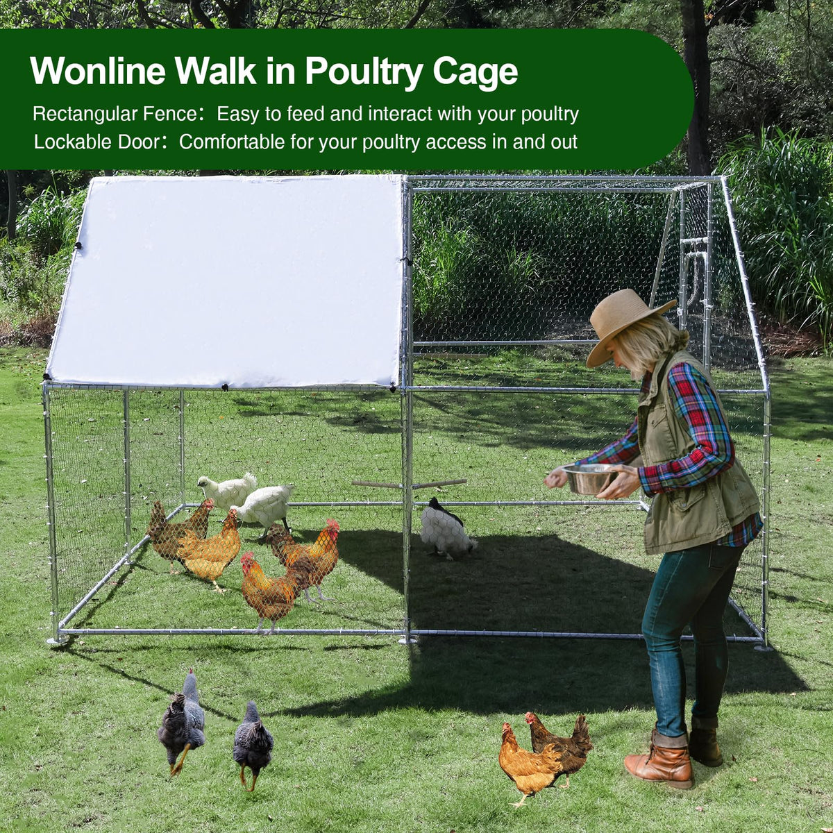 Wonline reinforced door frames ensure durable access to the coop.