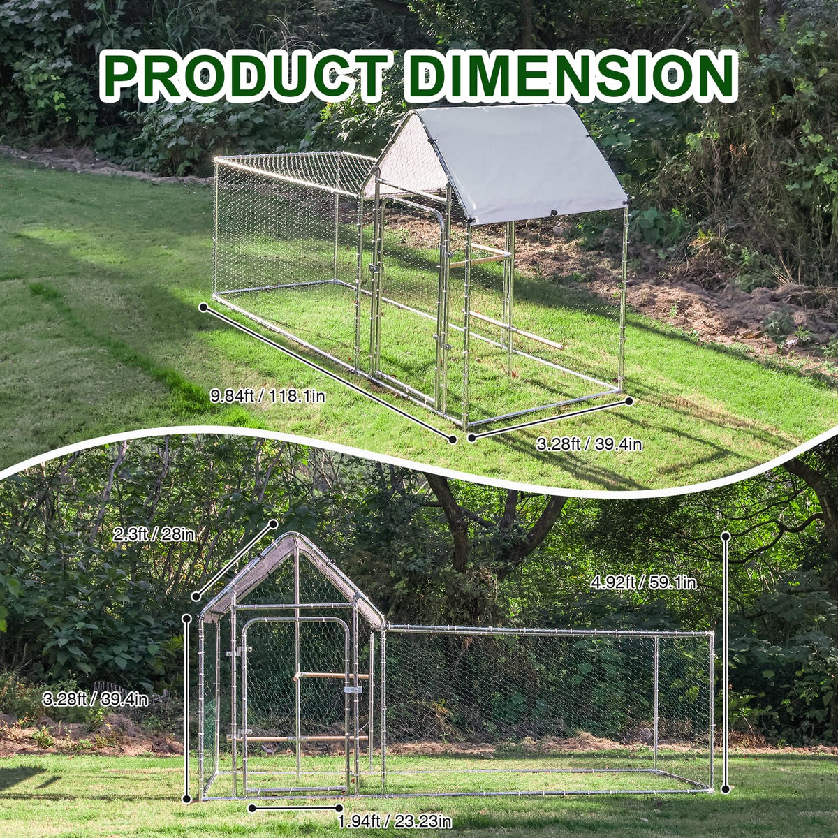wonline galvanized frame with PVC mesh for rust resistance and durability