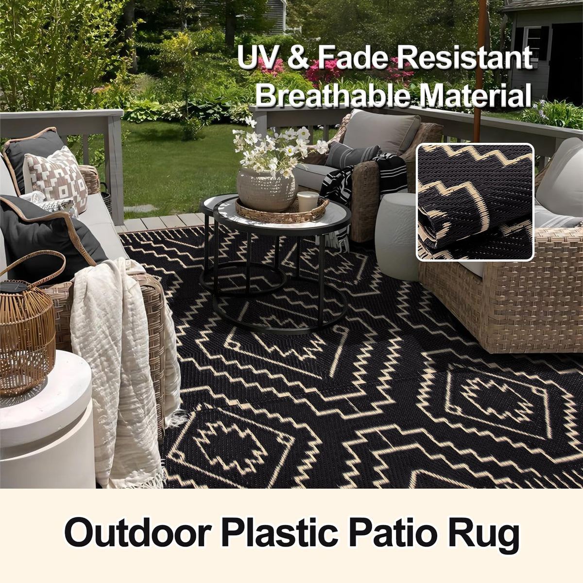 Wonnitar waterproof rug cleans easily after spills