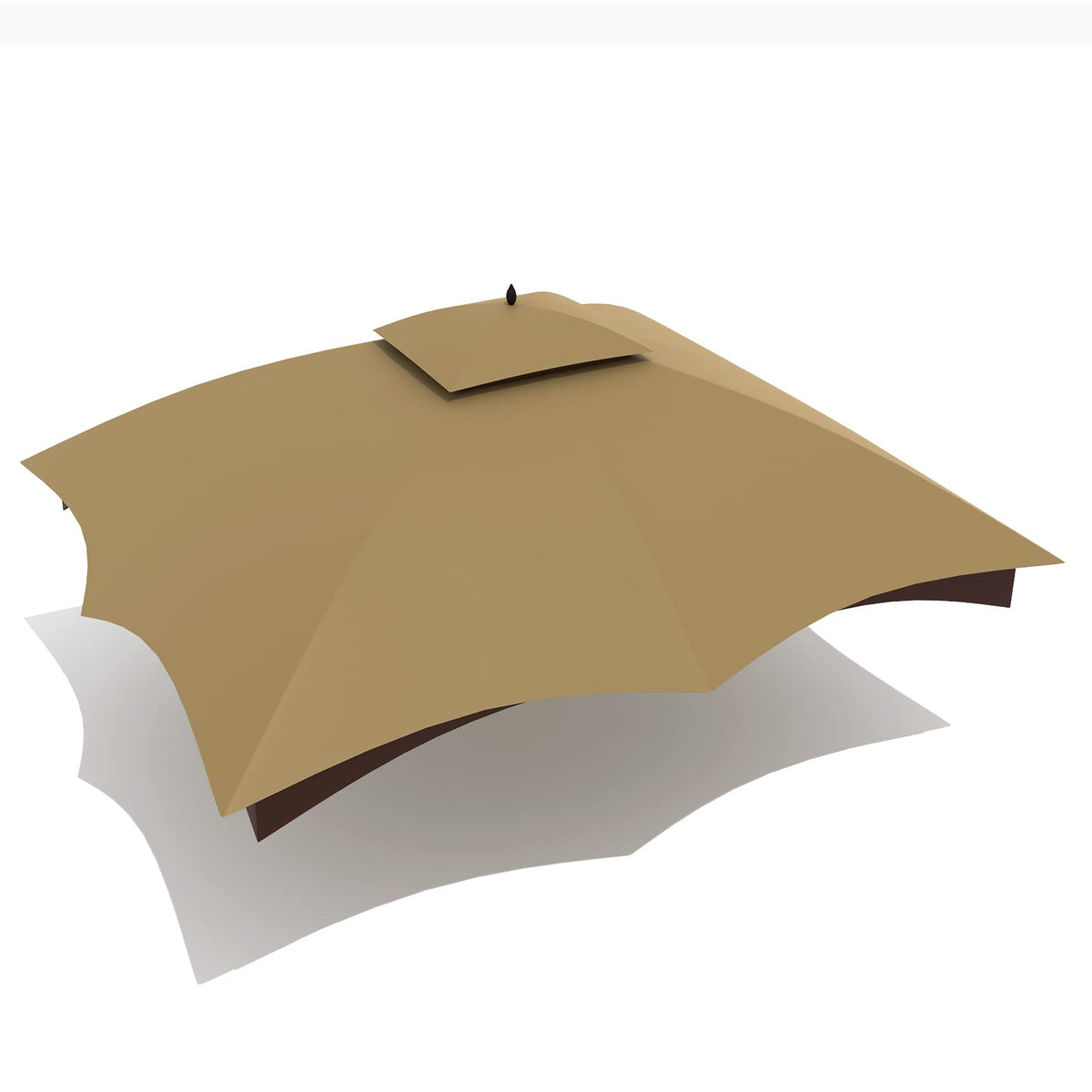 Wonwon gazebo top cover 10x12 double layer shields from sun and rain