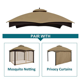 Wonwon gazebo valances help reduce water entry for comfort
