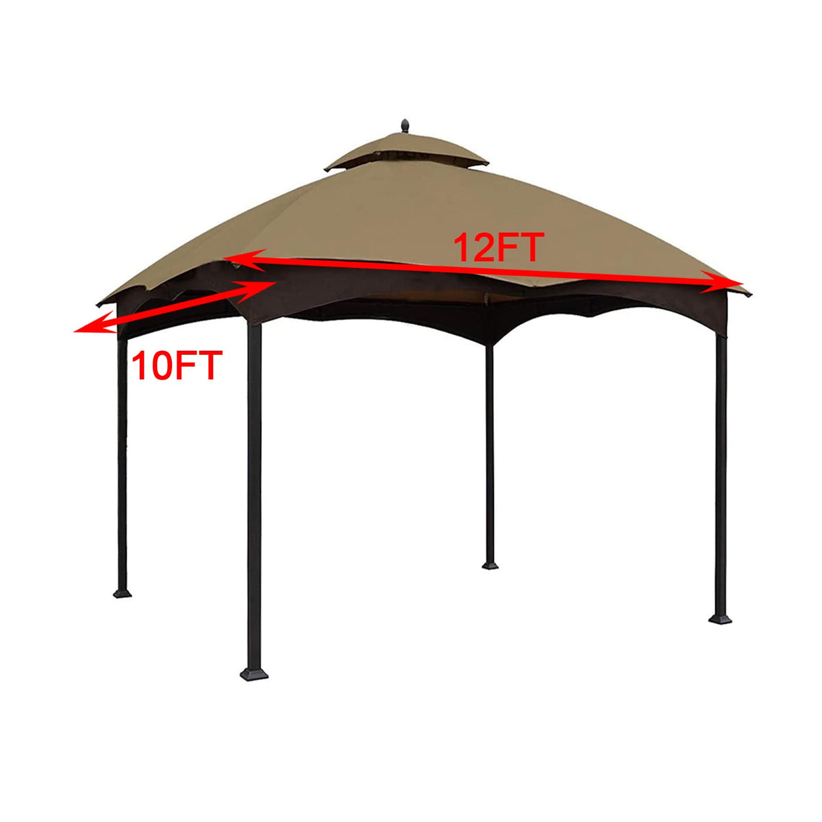 Wonwon gazebo water-repellent fabric protects seating area