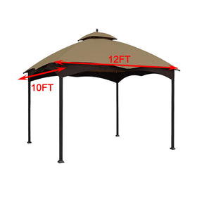 Wonwon gazebo water-repellent fabric protects seating area