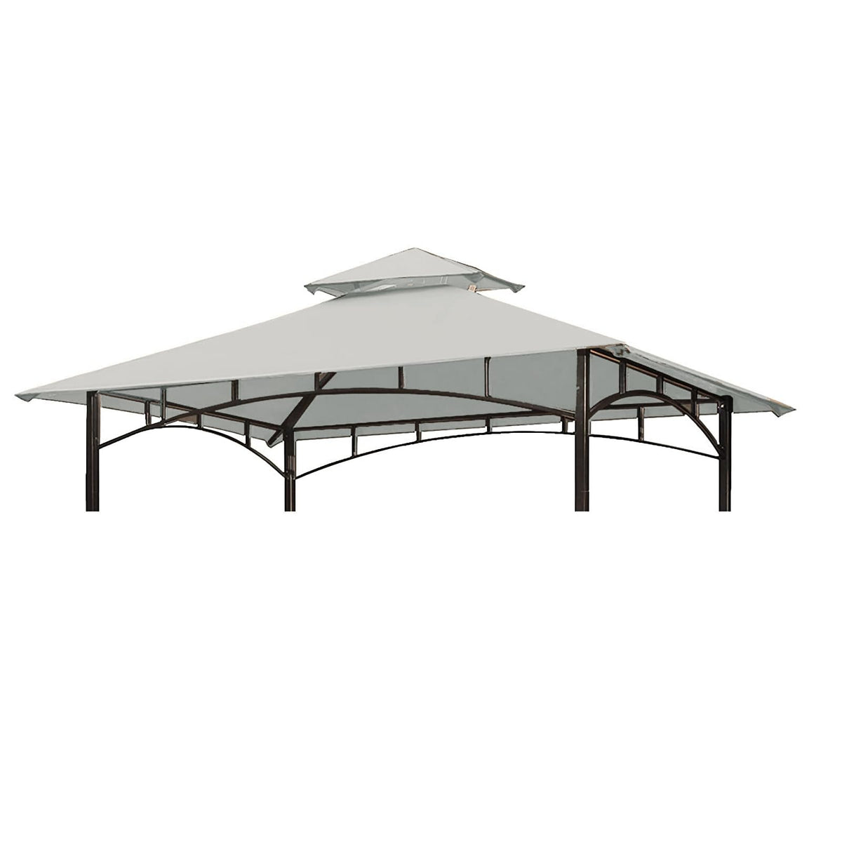 Wonwon grill gazebo canopy 5x8 front view provides shade for outdoor cooking.