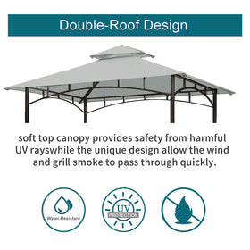 Wonwon canopy pocket design helps secure to the gazebo frame.