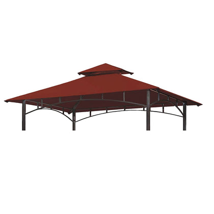 Wonwon grill gazebo canopy top 5x8 burgundy fits model L-GG001PST-F for outdoor grilling