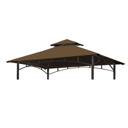 Wonwon grill gazebo replacement canopy 5x8 brown shields from sun and rain.