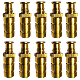 Wood Grip brass pool anchors 10-pack for concrete surface secure safety cover.