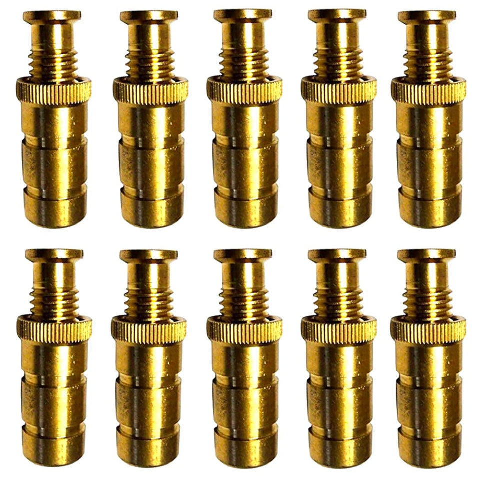 Wood Grip brass pool anchors 10-pack for concrete surface secure safety cover.