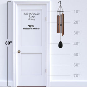 Woodstock Chimes black ring and wind catcher ready for breezy outdoor spaces