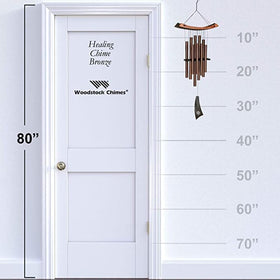 Woodstock Chimes Eastern Energy Healing silk-screened windcatcher enhances porch ambience and calm