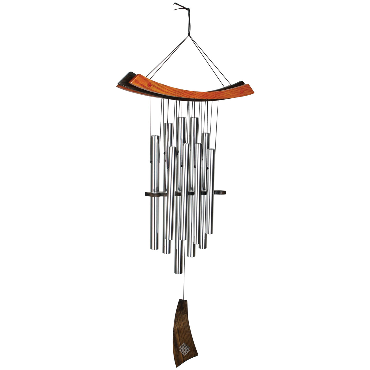 Woodstock Chimes top in ash wood showcases durable garden decor.