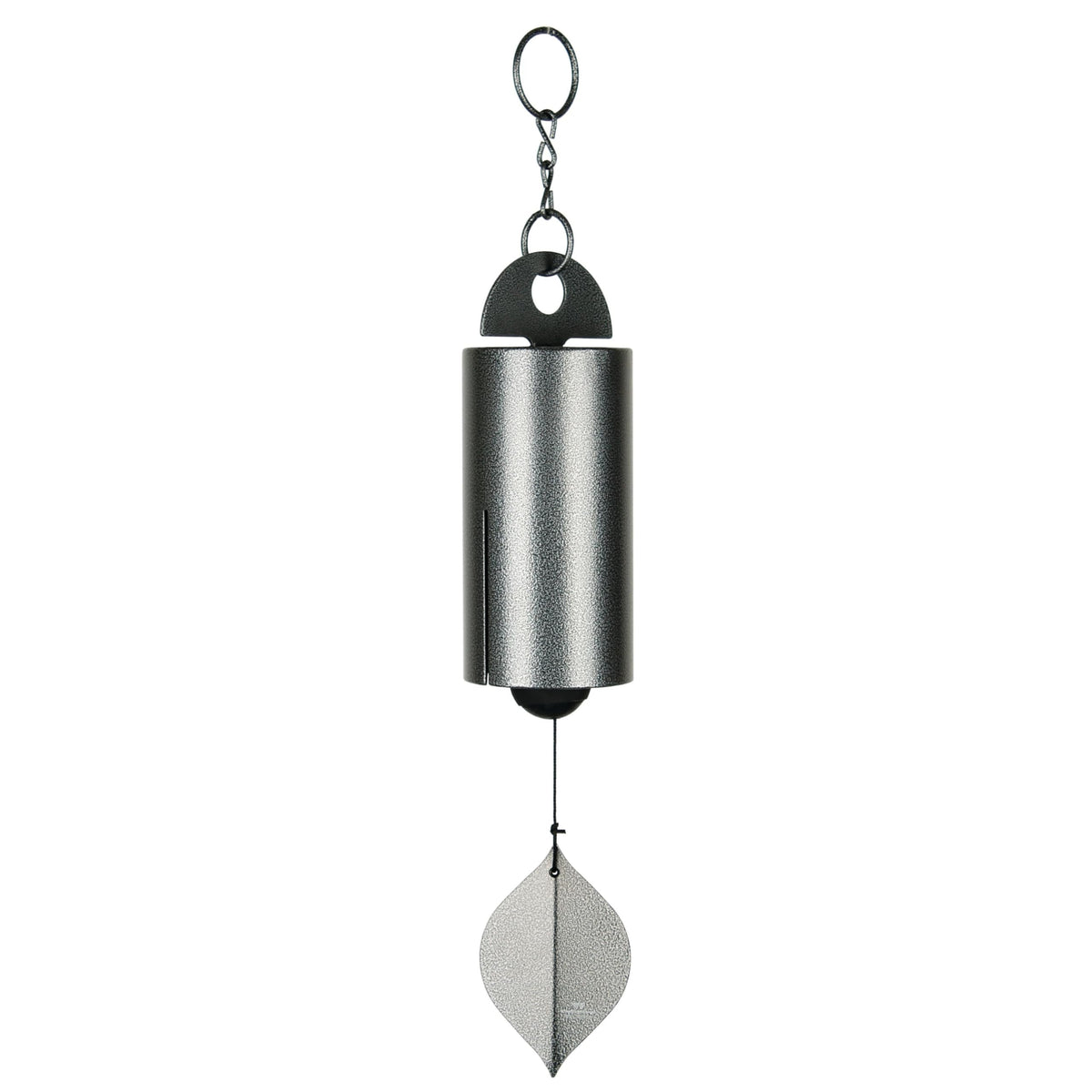 Woodstock Chimes Heroic Windbell 24-inch top ring close-up showing sturdy steel build for outdoors