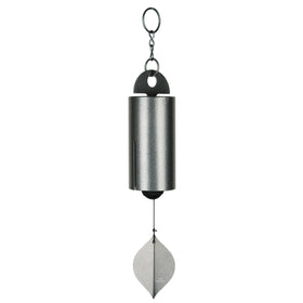 Woodstock Chimes Heroic Windbell 24-inch top ring close-up showing sturdy steel build for outdoors