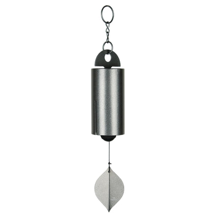 Woodstock Chimes Heroic Windbell 24-inch top ring close-up showing sturdy steel build for outdoors