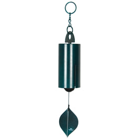 Woodstock Chimes Heroic Windbell 24in green in outdoor decor setting