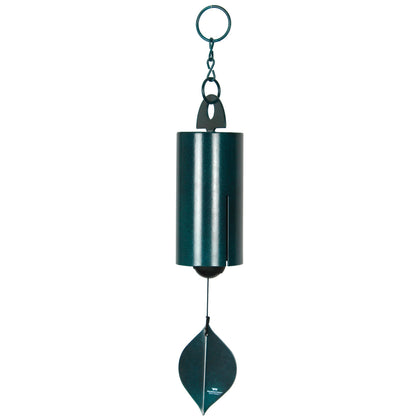Woodstock Chimes Heroic Windbell 24in green in outdoor decor setting