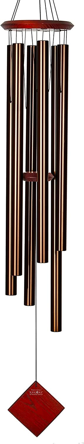 Woodstock Chimes Neptune wind chime with bronze tubes delivers deep outdoor resonance