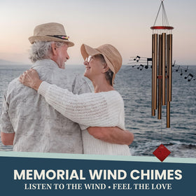 Woodstock Chimes Neptune wind chime uses a pentatonic scale for harmonious tones