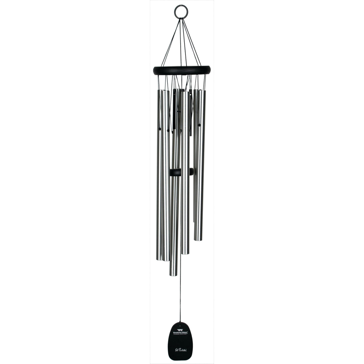Woodstock Chimes Pachelbel's Canon in D with ash top, ideal for outdoor display and weather resistance.