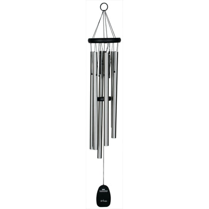 Woodstock Chimes Pachelbel's Canon in D with ash top, ideal for outdoor display and weather resistance.