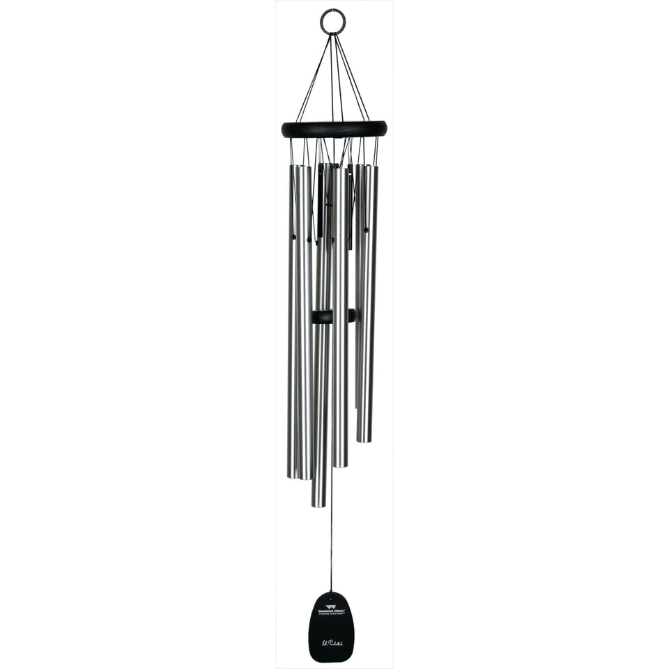 Woodstock Chimes Pachelbel's Canon in D with ash top, ideal for outdoor display and weather resistance.