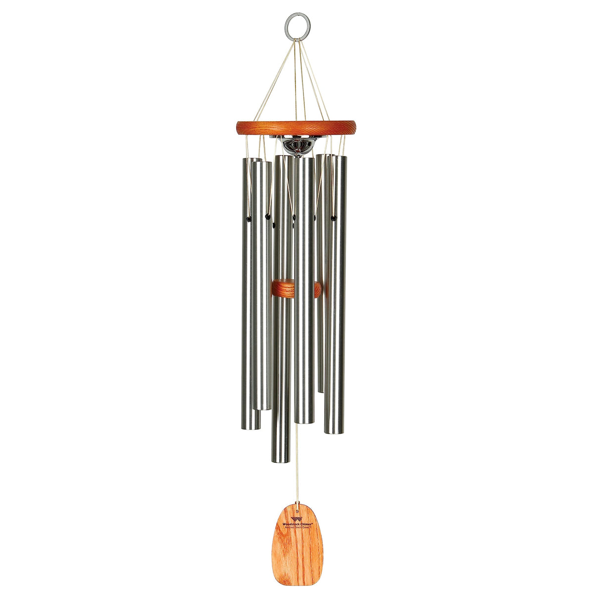 Woodstock Chimes memorial chime 24 Amazing Grace top, weather-resistant ash wood finish