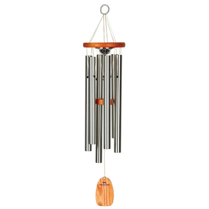 Woodstock Chimes memorial chime 24 Amazing Grace top, weather-resistant ash wood finish
