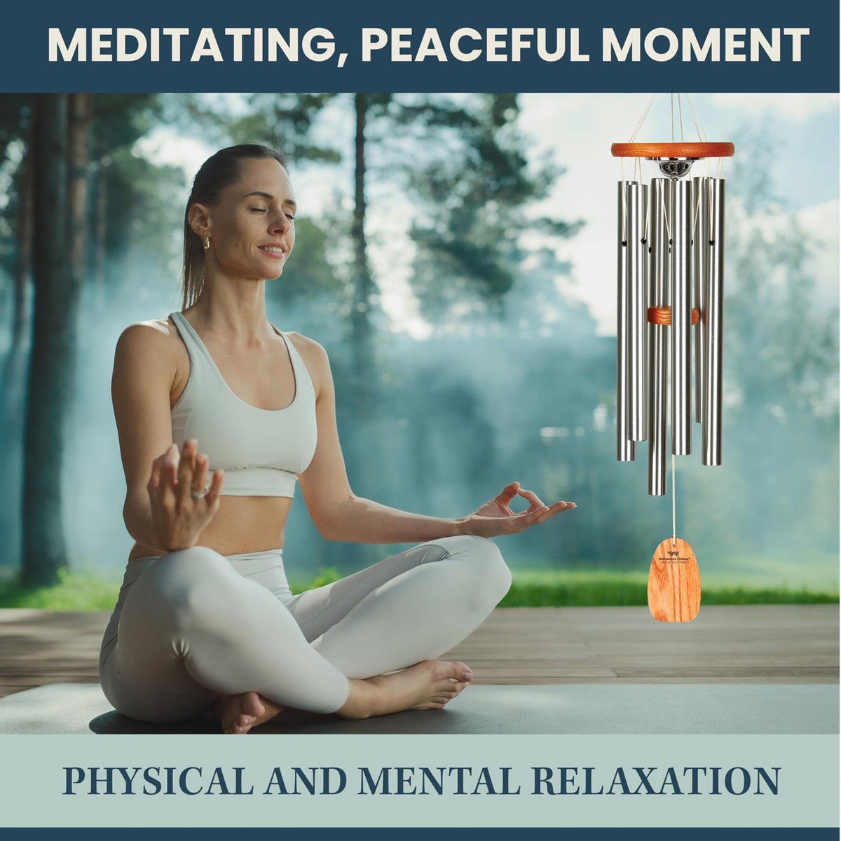 Woodstock Chimes memorial chime 24 removable windcatcher customization option