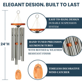 Woodstock Chimes memorial chime 24 weatherproof outdoor decor