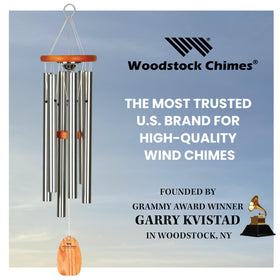 Woodstock Chimes memorial chime 24 six silver tubes bright sound