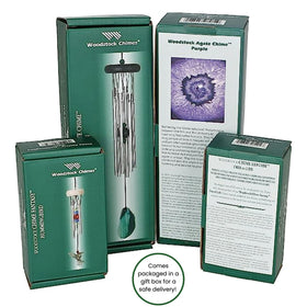 Woodstock Chimes six aluminum rods produce clear tones in breeze