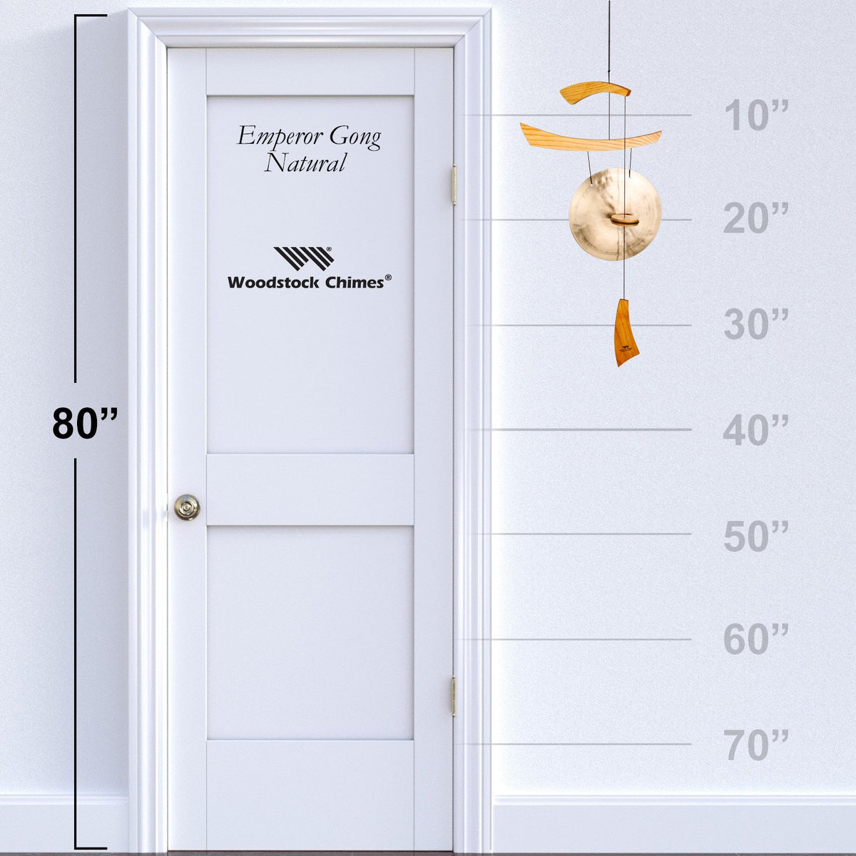 Woodstock Emperor Gong ash wood frame suitable for garden decor.