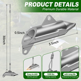 WooFog duckbill earth anchors provide reliable ground fixation for windy conditions