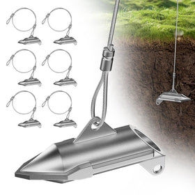 WooFog earth anchors 6-pack secure outdoor items with heavy-duty holding power