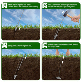 WooFog shed ground anchors offer sturdy support on soft and compacted soil