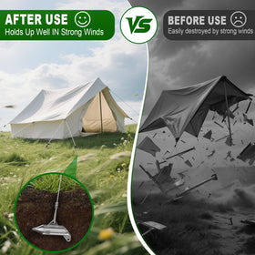 WooFog trapping stakes resist movement to help protect outdoor setups