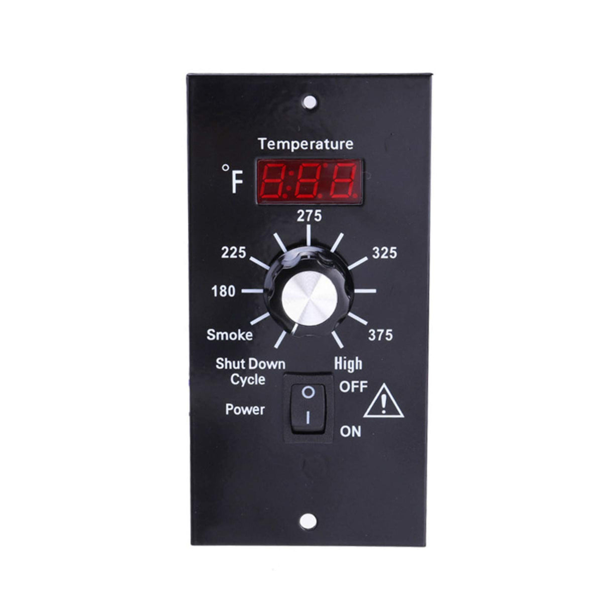 WOOPOWER digital thermostat board front view for easy temperature control on pellet grills
