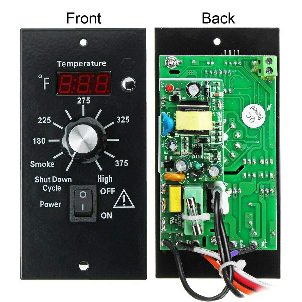 WOOPOWER digital thermostat board mounted on Traeger for reliable auto ignition