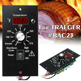 WOOPOWER thermostat smoke mode display helps monitor smoke level during grilling