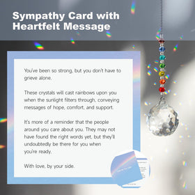 WOOWA Light by Your Side sympathy card included with the gift for comforting words